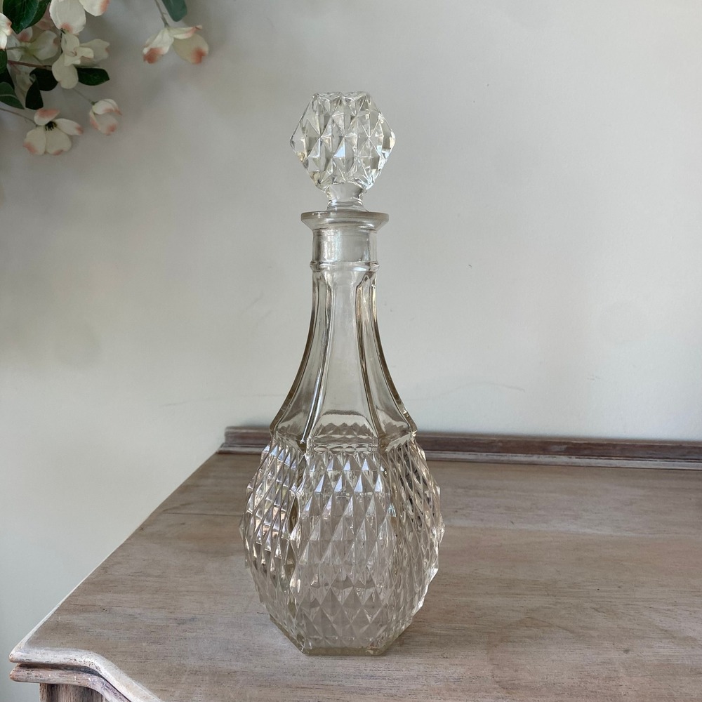 Vintage Crystal Glass Decanter